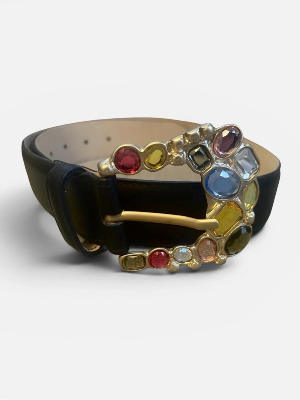 Streets Ahead Vale Crystal Buckle Belt New Small 24k Gold Crystals Free People